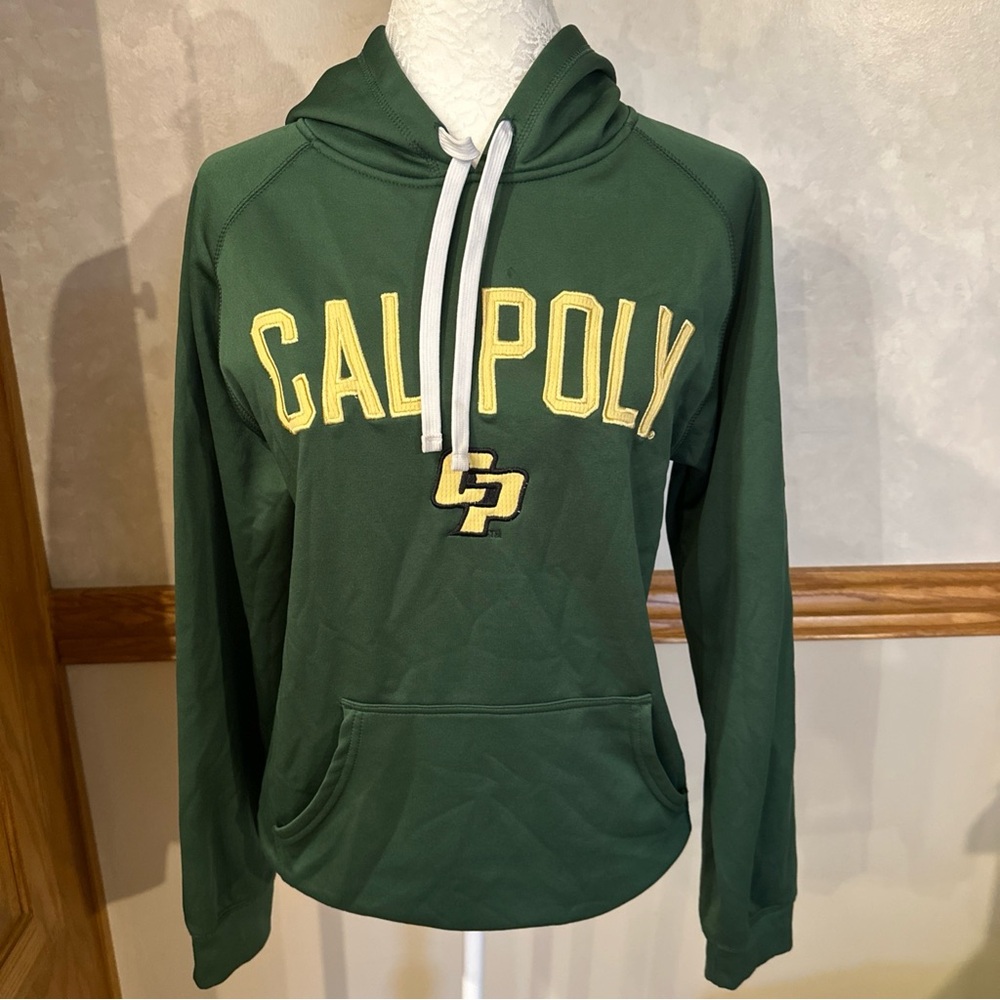 Cal Poly Pullover Hoodie Unisex Adult Size Small Green KA Knight Apparel - Picture 2 of 14